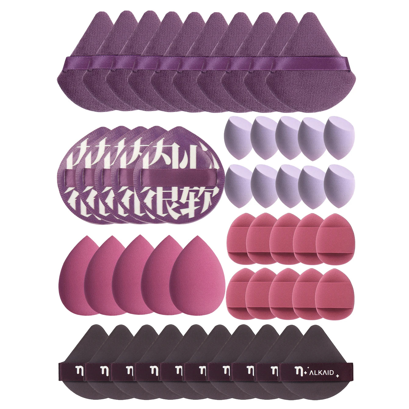 Tamponi per Trucco in Poliuretano 12cm – Set da 10 a 60 Pezzi, BB Cream e Fondotinta