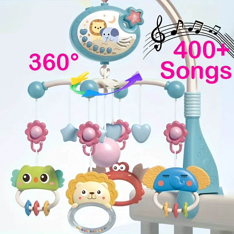 Giostrina Musicale per Culla con Proiezione Stellata | 400 Melodie | CE