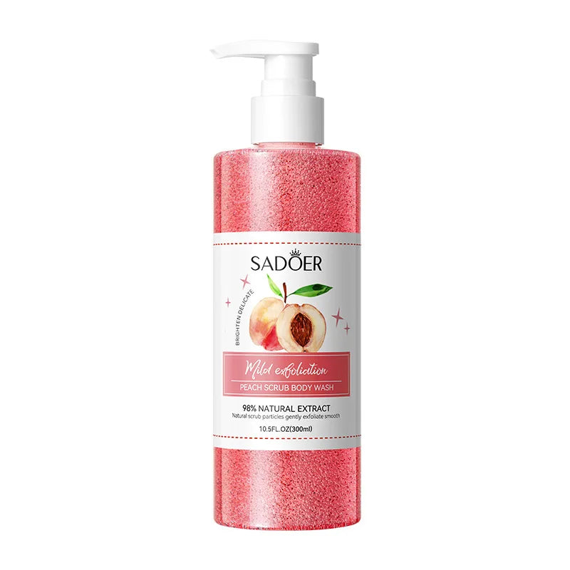 Gel Doccia Esfoliante 300ml – Scrub Naturale, Illuminante & Profumato | Donna