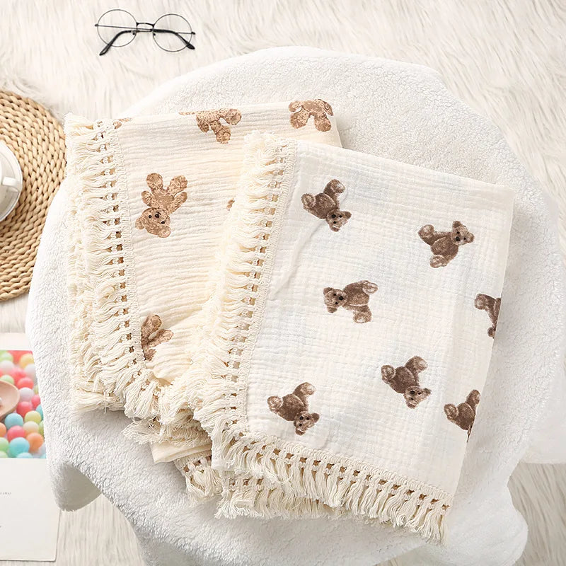Copertina in Mussola di Cotone per Neonati — 22 Fantasie