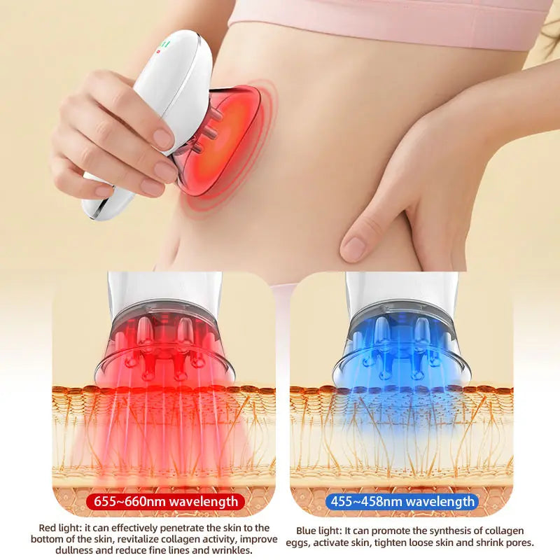 Massaggiatore Elettrico per Modellare il Corpo, Strumento Anti-Cellulite, Dispositivo Rassodante per la Pelle, Portatile per Uso Domestico, Dimagrante