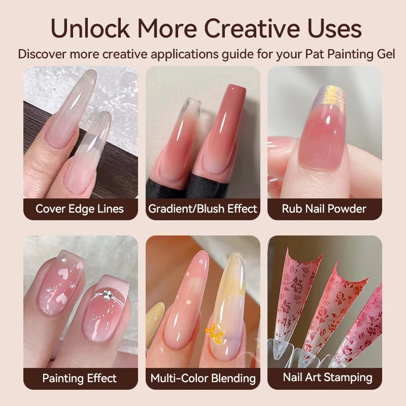 UR SUGAR Gel Nail Art 4 in 1 – 16 Colori per Sfumature, Stamping e Pittura UV/LED