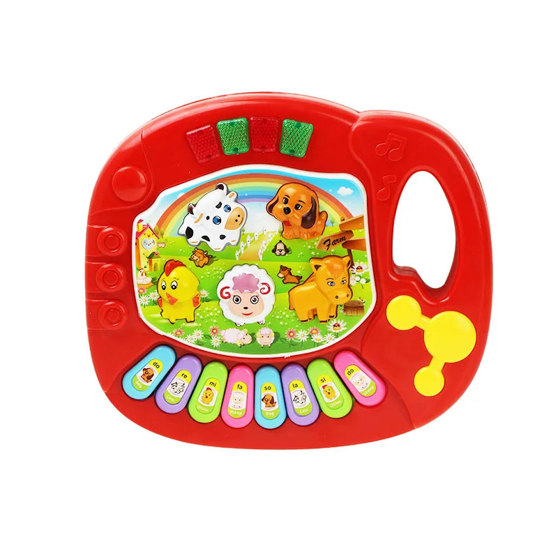 Tastiera Musicale per Bambini con Suoni di Animali e Luci — 3-6 Anni