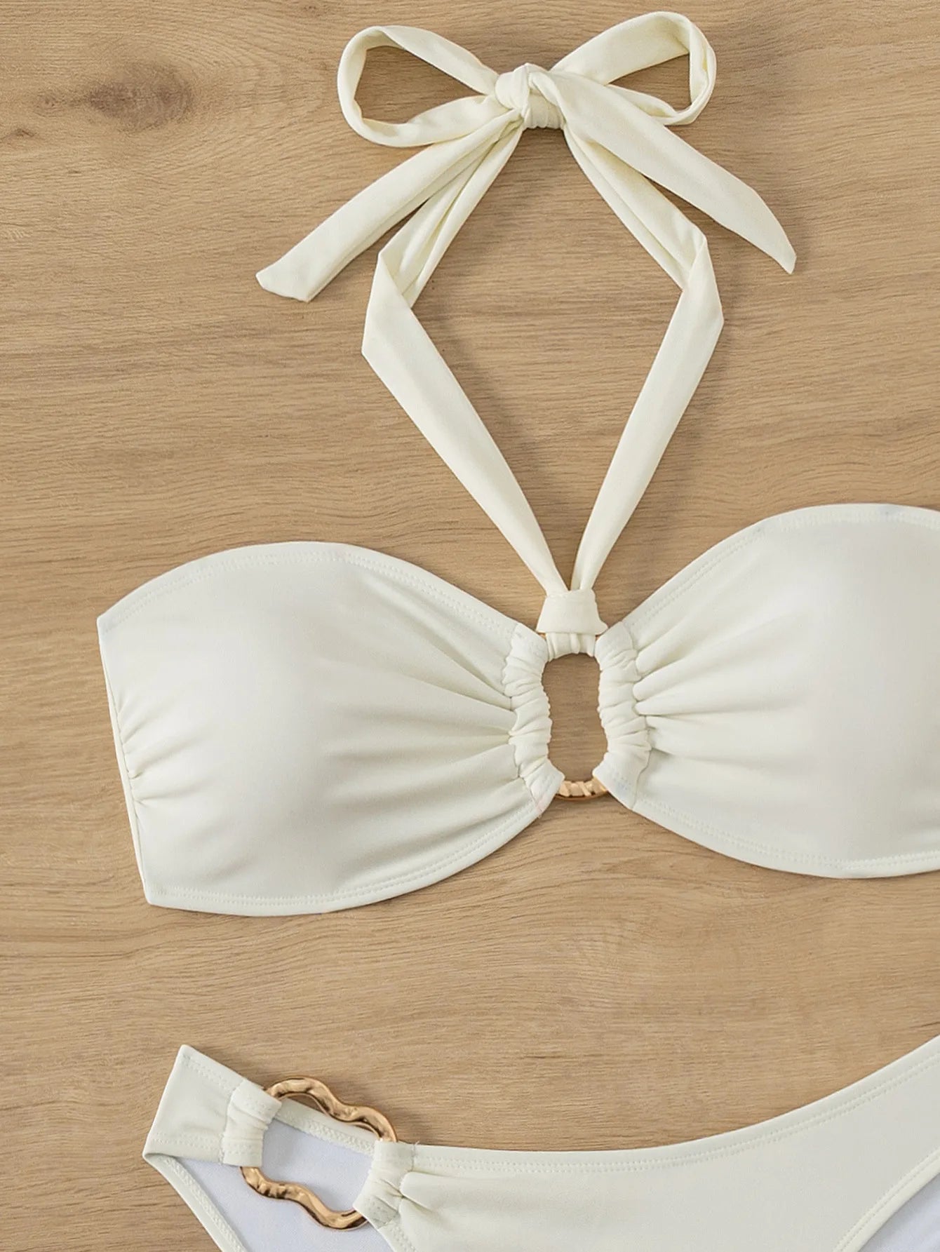 Set Bikini Bandeau Push-Up Brasiliano – Costume da Bagno Donna con Perizoma