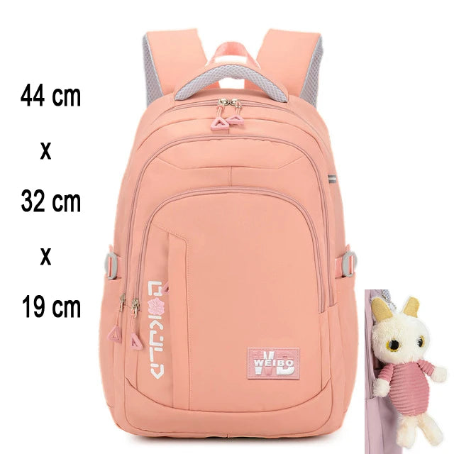 Zaino Scolastico per Ragazze e Adolescenti in Nylon – 3 Stili, Multi Colori | AyeBeau