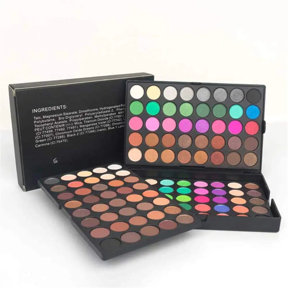 VERONNI Palette Ombretti 120 Colori – Opachi, Glitter e Shimmer, Impermeabile
