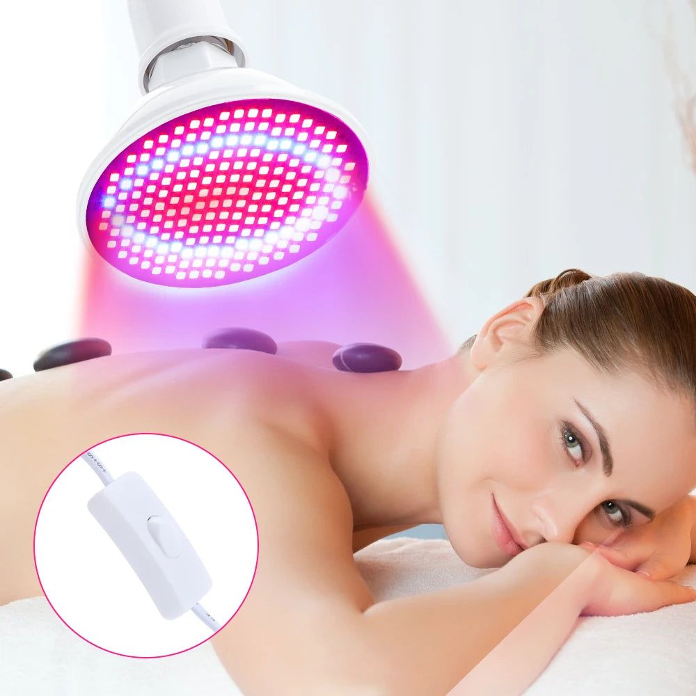 LED Luce rossa Terapia fotonica Maschera per il viso Strumento di bellezza SPA per il viso Acne Rimozione delle rughe Ringiovanimento della pelle Dispositivo antietà