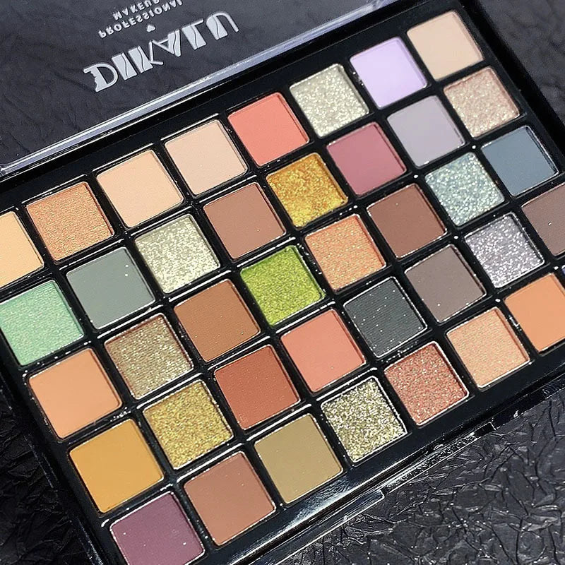 DIKALU Palette Ombretti 40 Colori – Glitter, Opachi e Metallici, Impermeabile
