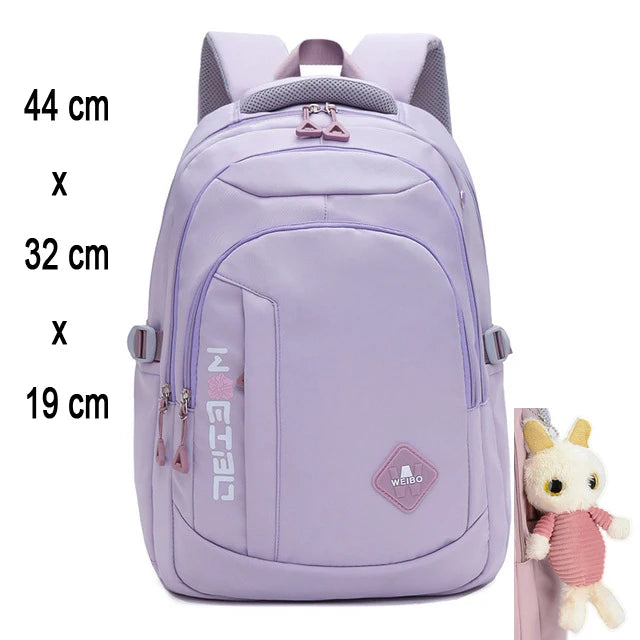 Zaino Scolastico per Ragazze e Adolescenti in Nylon – 3 Stili, Multi Colori | AyeBeau
