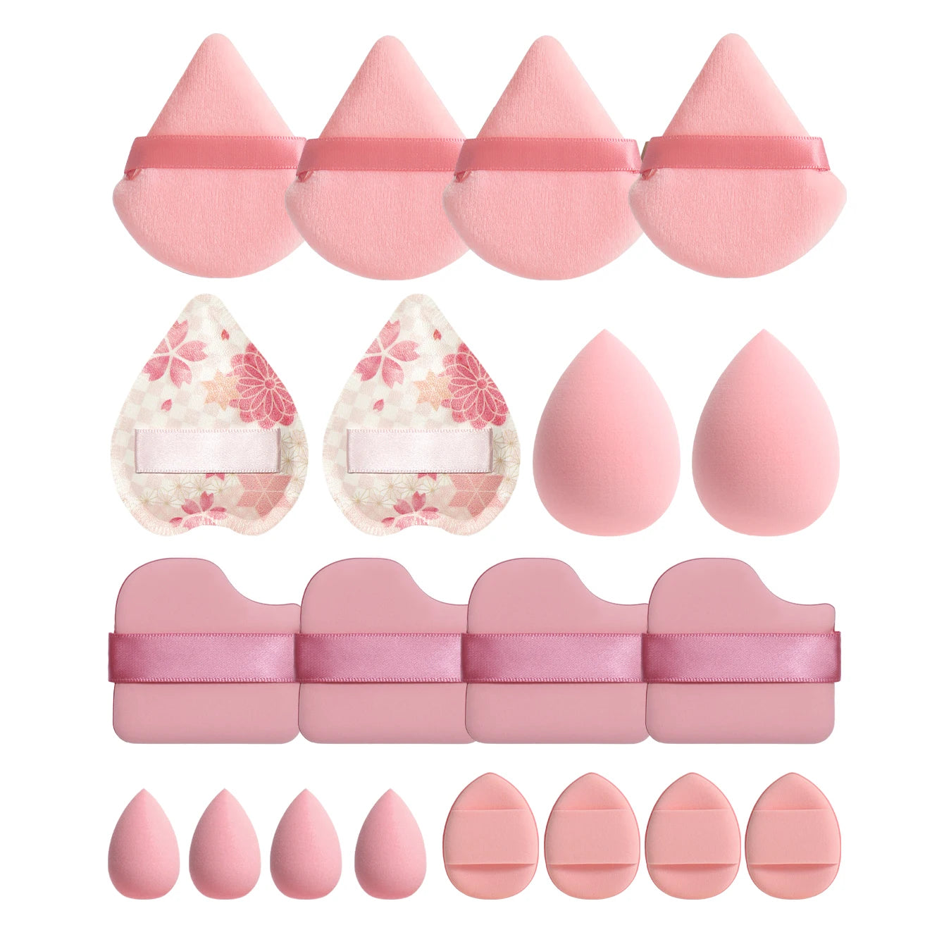 Tamponi per Trucco in Poliuretano 12cm – Set da 10 a 60 Pezzi, BB Cream e Fondotinta