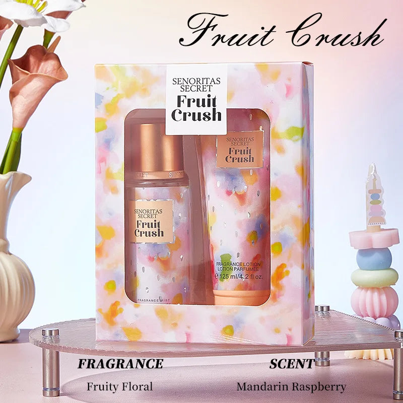 Set Crema Corpo & Spray Profumato 250g – 4 Fragranze Gourmand | Regalo | Jaysuing