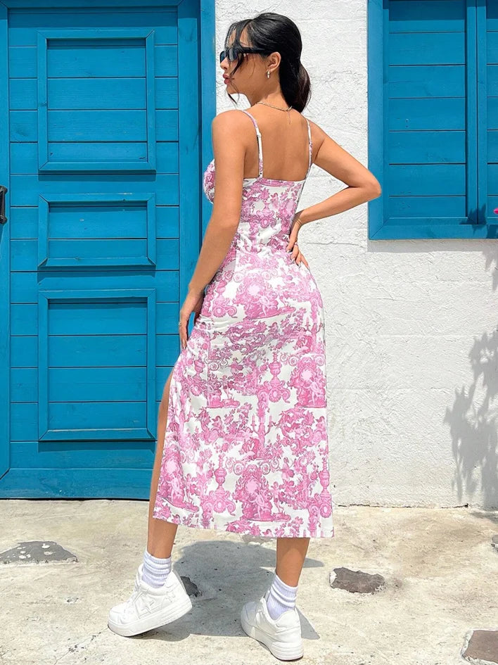 Abito Lungo Maxi Senza Spalline con Spacco Alto – 8 Colori | Donna
