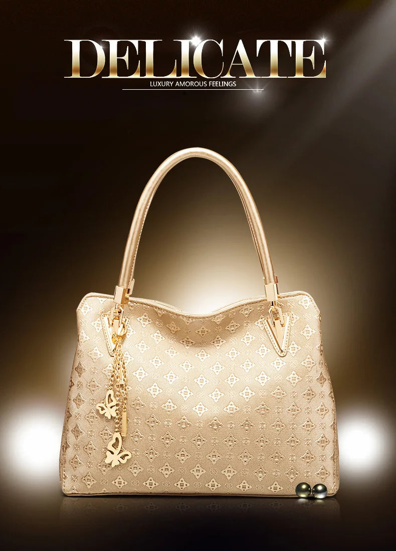 Set 4 Borse Donna – Tote Grande + Tracolla + Pochette + Portacarte | 4 Colori | Ufficio Shopping Party