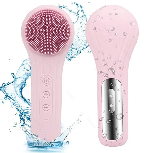 Spazzola Sonica per il Viso in Silicone | 6 Livelli Riscaldamento IPX7 Ricaricabile