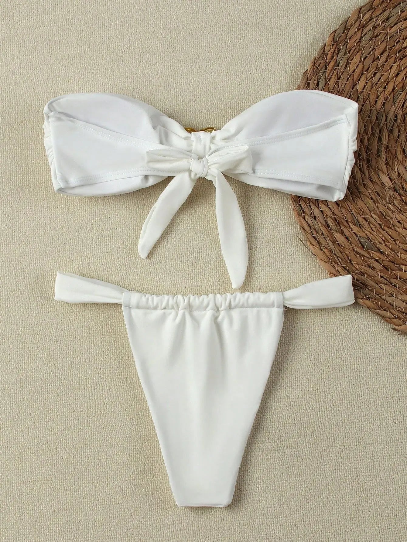Set Bikini Bandeau Push-Up Brasiliano – Costume da Bagno Donna con Perizoma