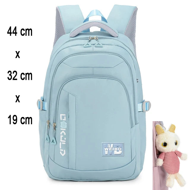 Zaino Scolastico per Ragazze e Adolescenti in Nylon – 3 Stili, Multi Colori | AyeBeau