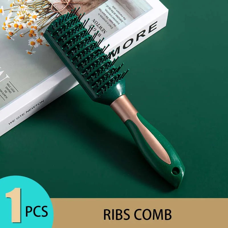 KLINA Air Cushion Hair Massage Comb Brush Scalp Detangling Antistatic Salon SPA Hairdressing Styling Tool Oval Round