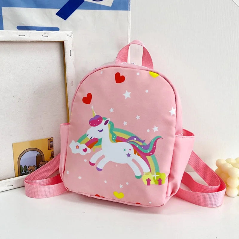 Zaino per Bambini in Nylon con Stampa Animalier – Scuola & Asilo | 4 Colori