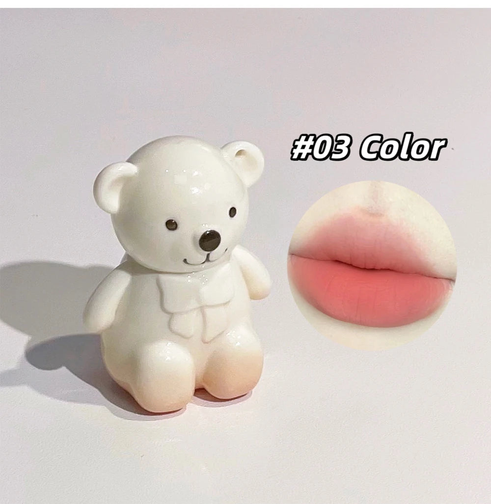 Set Trucco Orso Bear Family – 6 Rossetti Opachi + Specchio + Collana | Regalo