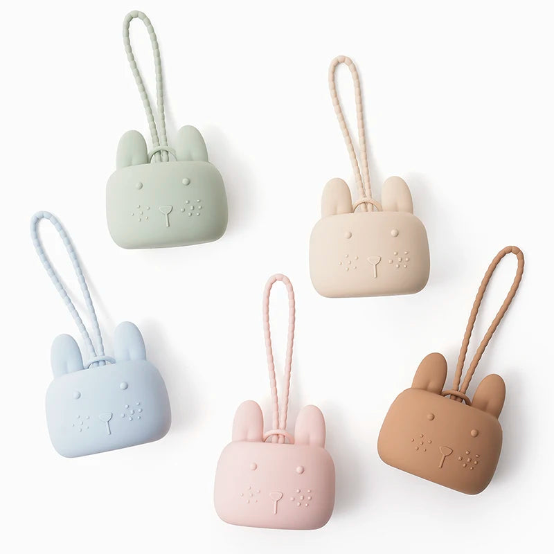 Custodia Porta Ciuccio in Silicone Morbido | Igienica e Colorata