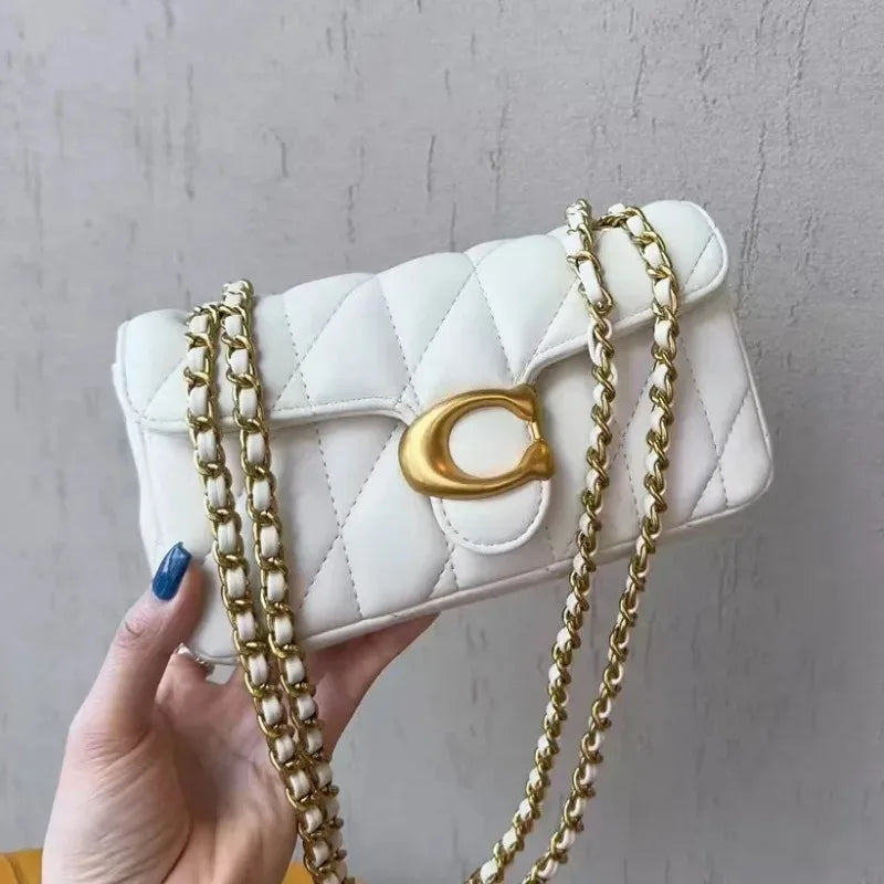 Borsa a tracolla diagonale da donna in pelle di lusso dal design classico, con morbida tracolla regolabile, borsa per tutti i giorni