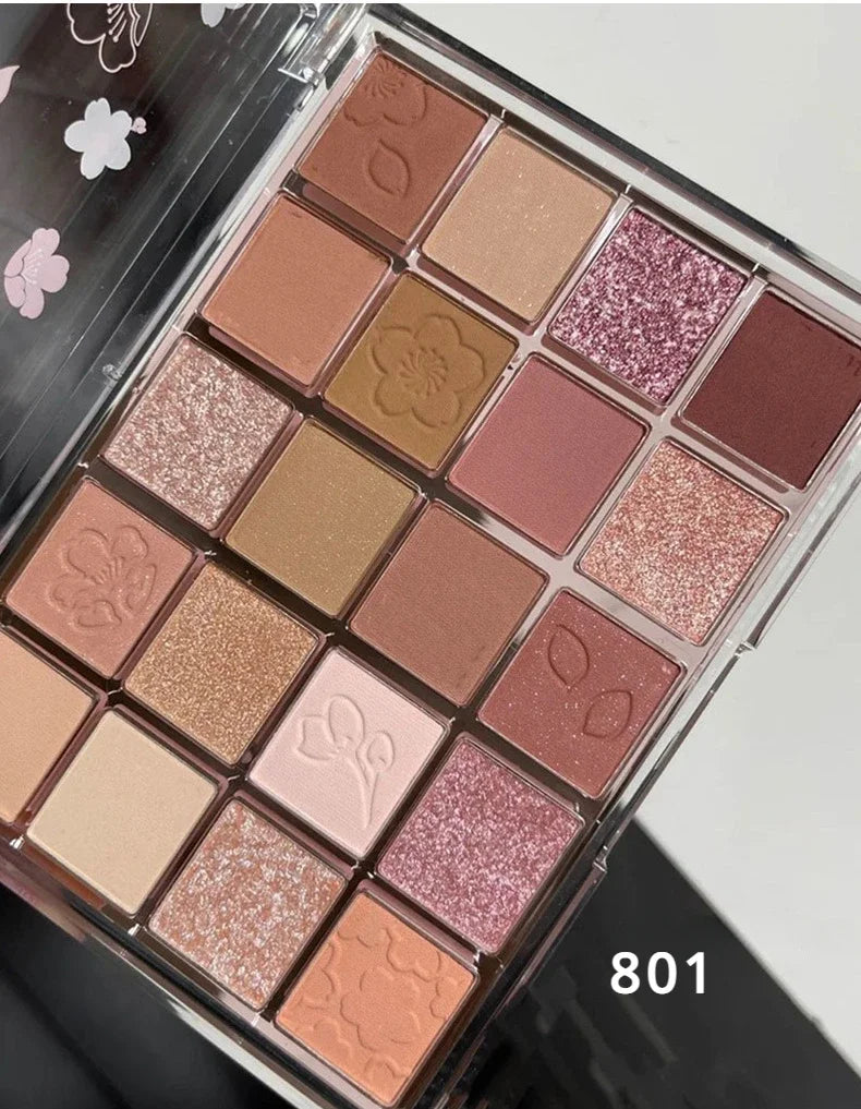 Palette Ombretti 20 Colori – Opachi, Glitter e Shimmer, Impermeabile 20g