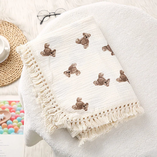 Copertina in Mussola di Cotone per Neonati — 22 Fantasie