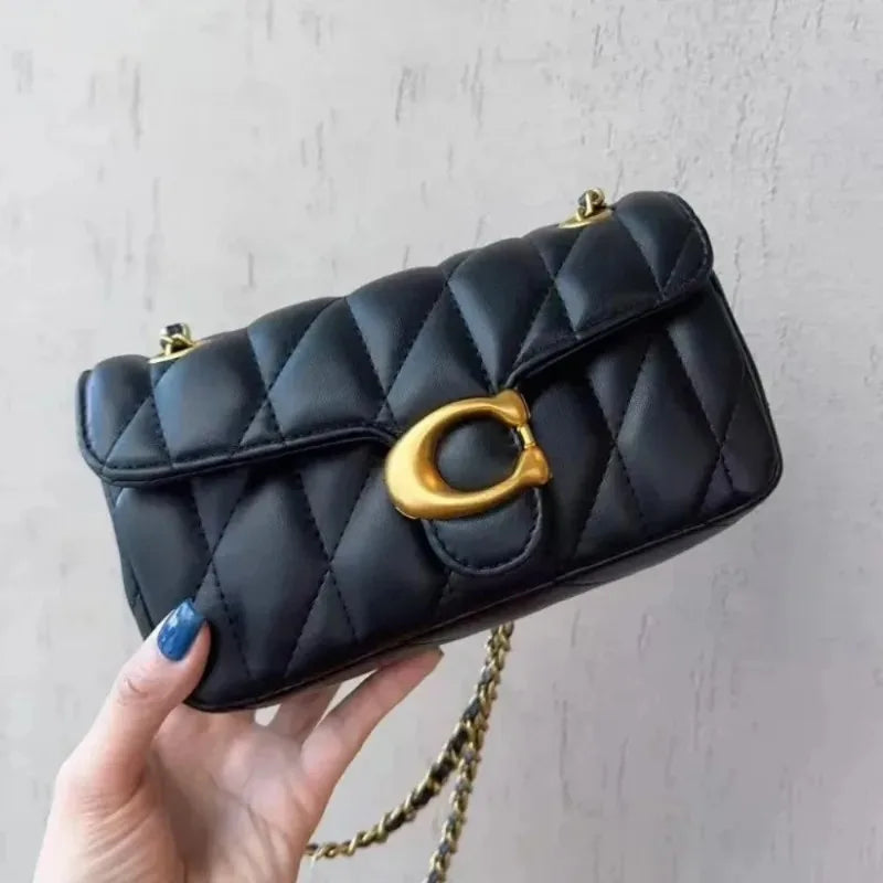 Borsa a tracolla diagonale da donna in pelle di lusso dal design classico, con morbida tracolla regolabile, borsa per tutti i giorni