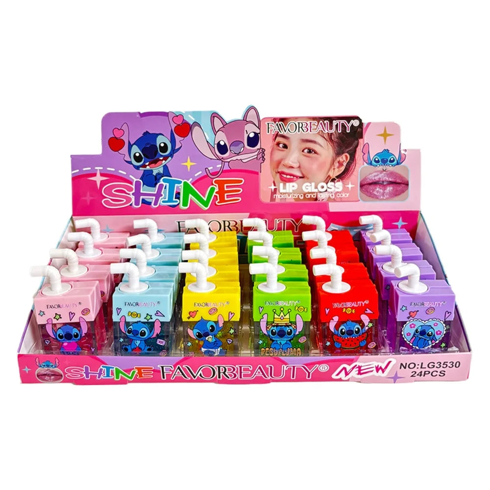 Set 24 Lip Gloss Stitch – Con Portachiavi, Waterproof & Lunga Durata