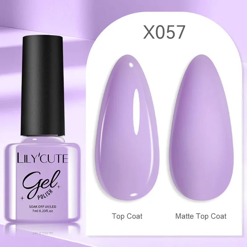 Smalto Gel Semi-Permanente LILYCUTE – 150+ Colori, UV/LED, Lunga Durata 30 Giorni