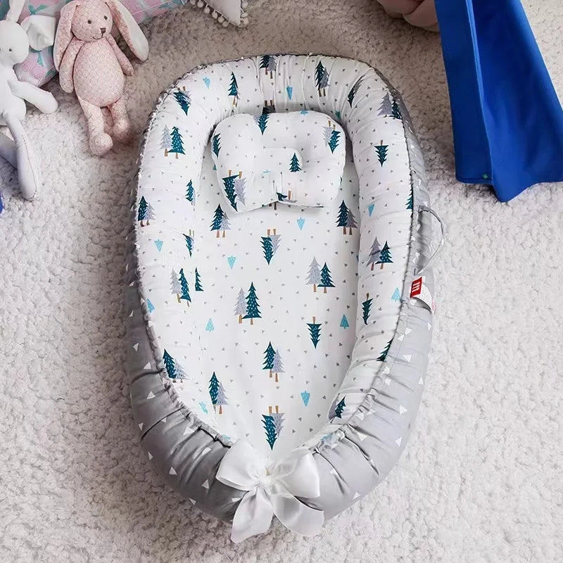 Nido per Neonati in Cotone Traspirante | Culla Portatile nel Letto