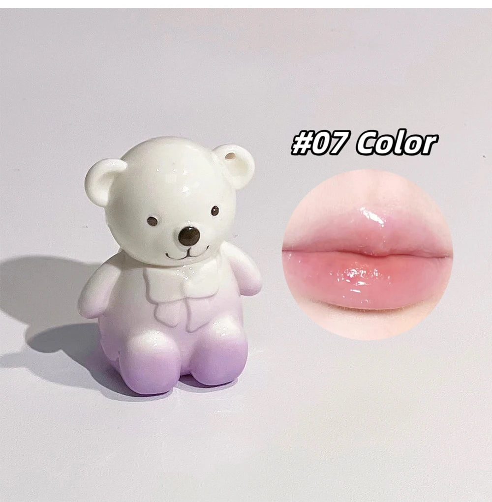 Set Trucco Orso Bear Family – 6 Rossetti Opachi + Specchio + Collana | Regalo
