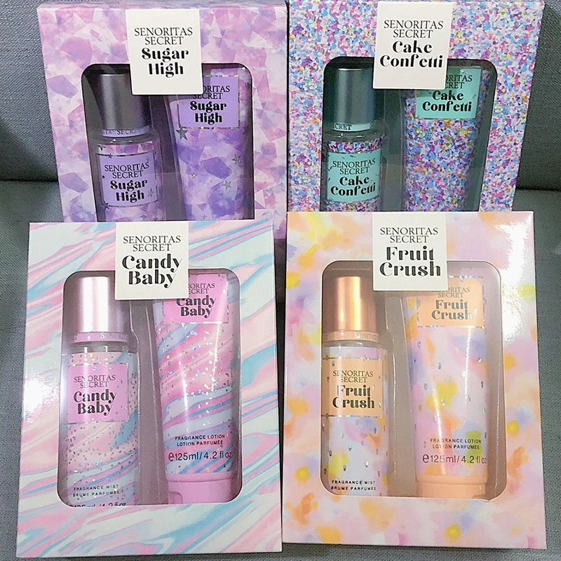 Set Crema Corpo & Spray Profumato 250g – 4 Fragranze Gourmand | Regalo | Jaysuing