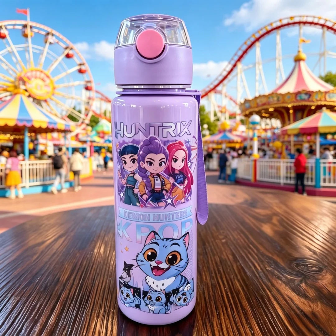 Borraccia con Cannuccia per Bambini | Design Cartoni Animati 700 ml