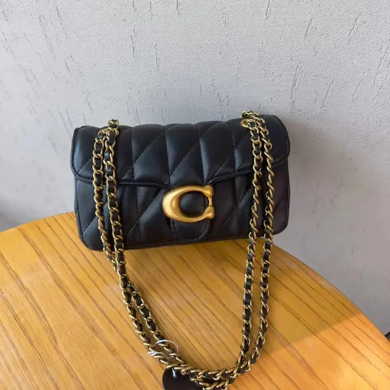 Borsa a tracolla diagonale da donna in pelle di lusso dal design classico, con morbida tracolla regolabile, borsa per tutti i giorni