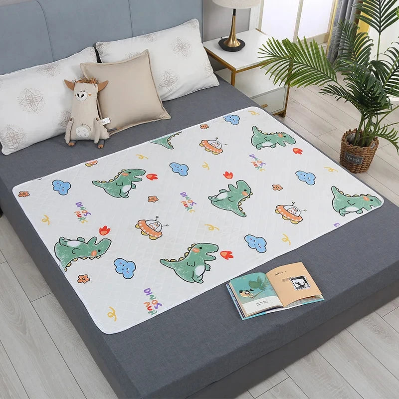 Tappetino Lavabile HOMEFISH per Materasso, Protezione Letto per Bambini e Neonati, Simpatico Cartone Animato, Traspirante