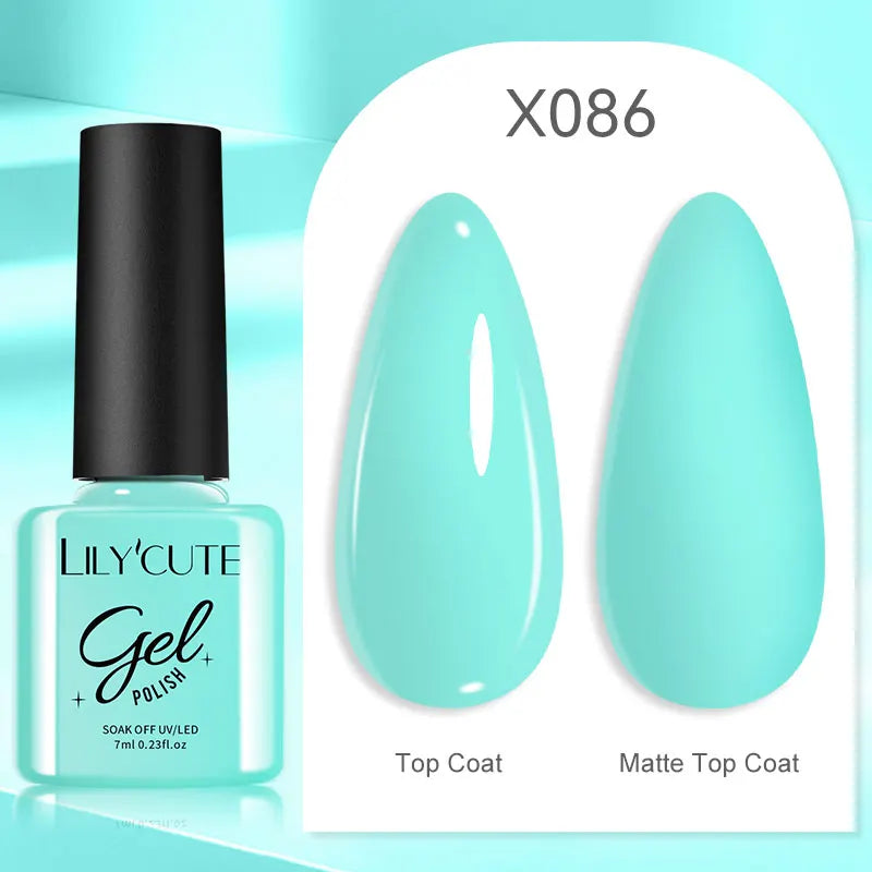 Smalto Gel Semi-Permanente LILYCUTE – 150+ Colori, UV/LED, Lunga Durata 30 Giorni