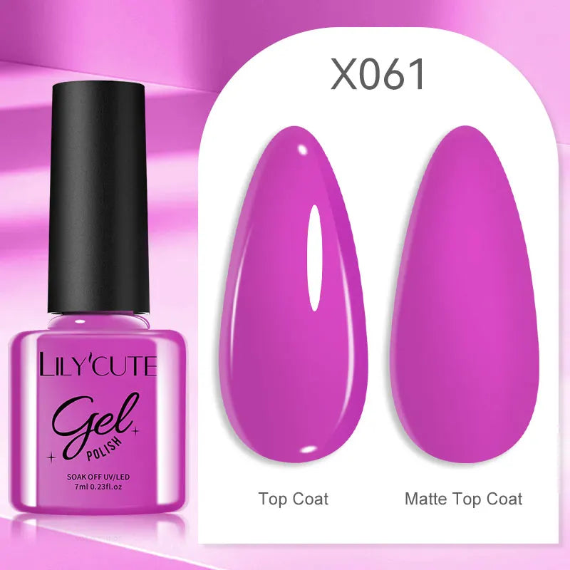 Smalto Gel Semi-Permanente LILYCUTE – 150+ Colori, UV/LED, Lunga Durata 30 Giorni