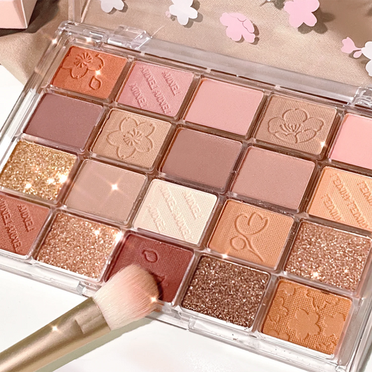 Palette Ombretti Cherry 20 Colori – Glitter, Opachi e Shimmer, Impermeabile
