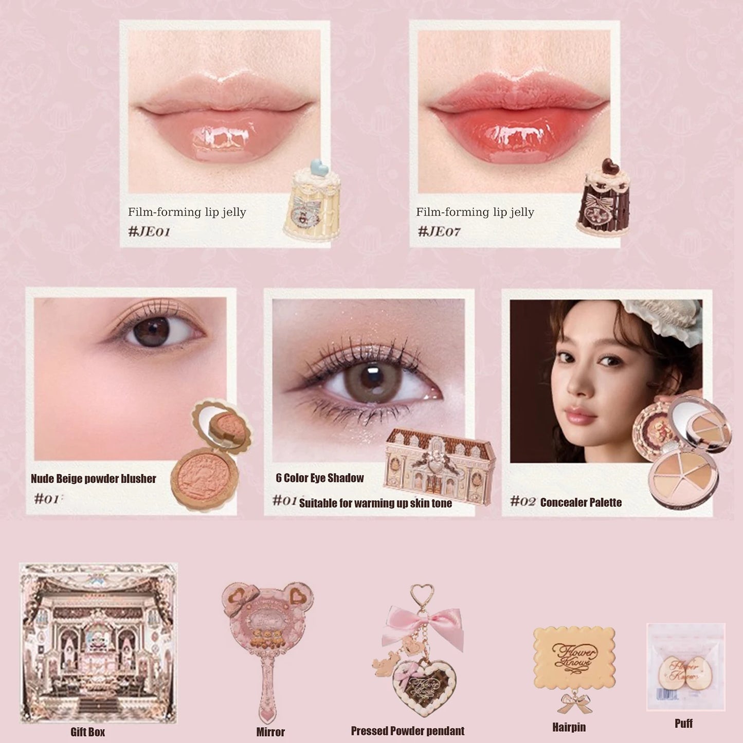 Set Regalo Makeup Flower Knows Sweetie Bear — Tutto in Uno