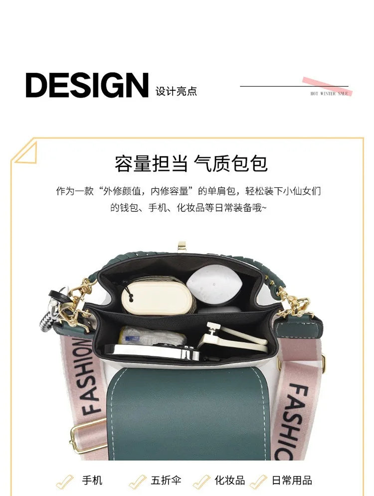 Versione coreana della piccola borsa quadrata semplice e alla moda, versatile borsa a tracolla alla moda, mini telefono cellulare alla moda