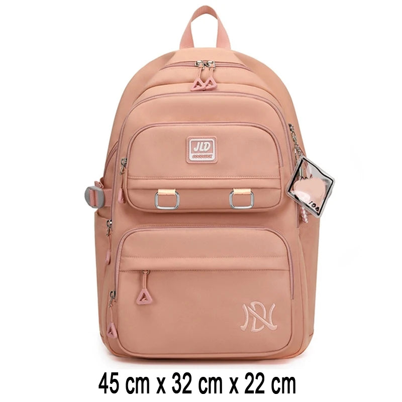 Zaino Scolastico per Ragazze e Adolescenti in Nylon – 3 Stili, Multi Colori | AyeBeau