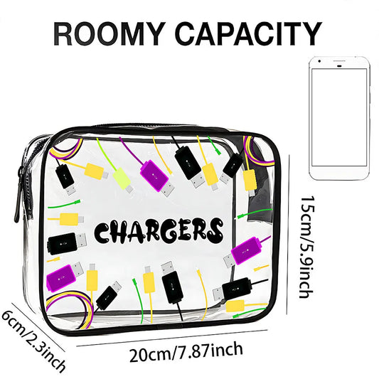 Beauty Bag Trasparente Impermeabile — Organizer Cosmetici da Viaggio