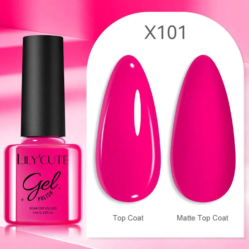 Smalto Gel Semi-Permanente LILYCUTE – 150+ Colori, UV/LED, Lunga Durata 30 Giorni