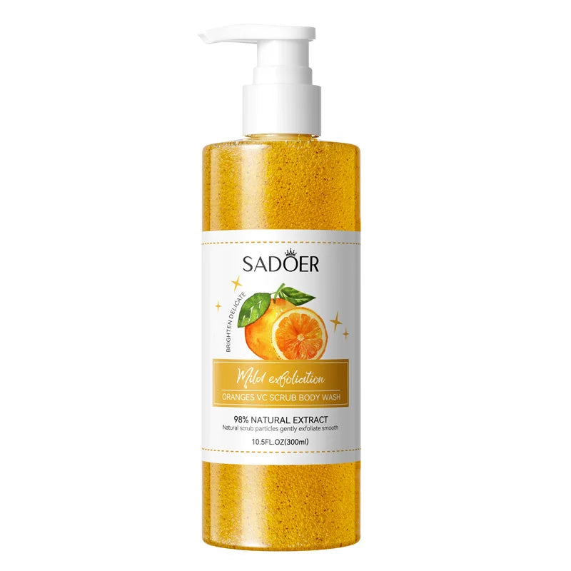 Gel Doccia Esfoliante 300ml – Scrub Naturale, Illuminante & Profumato | Donna