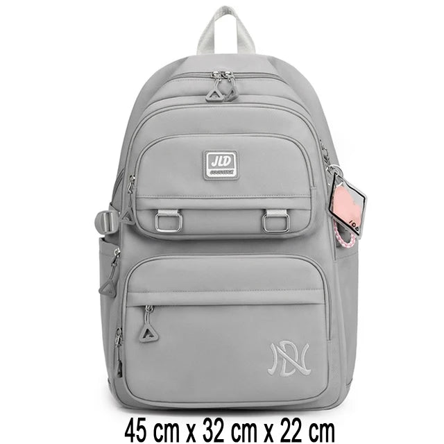 Zaino Scolastico per Ragazze e Adolescenti in Nylon – 3 Stili, Multi Colori | AyeBeau