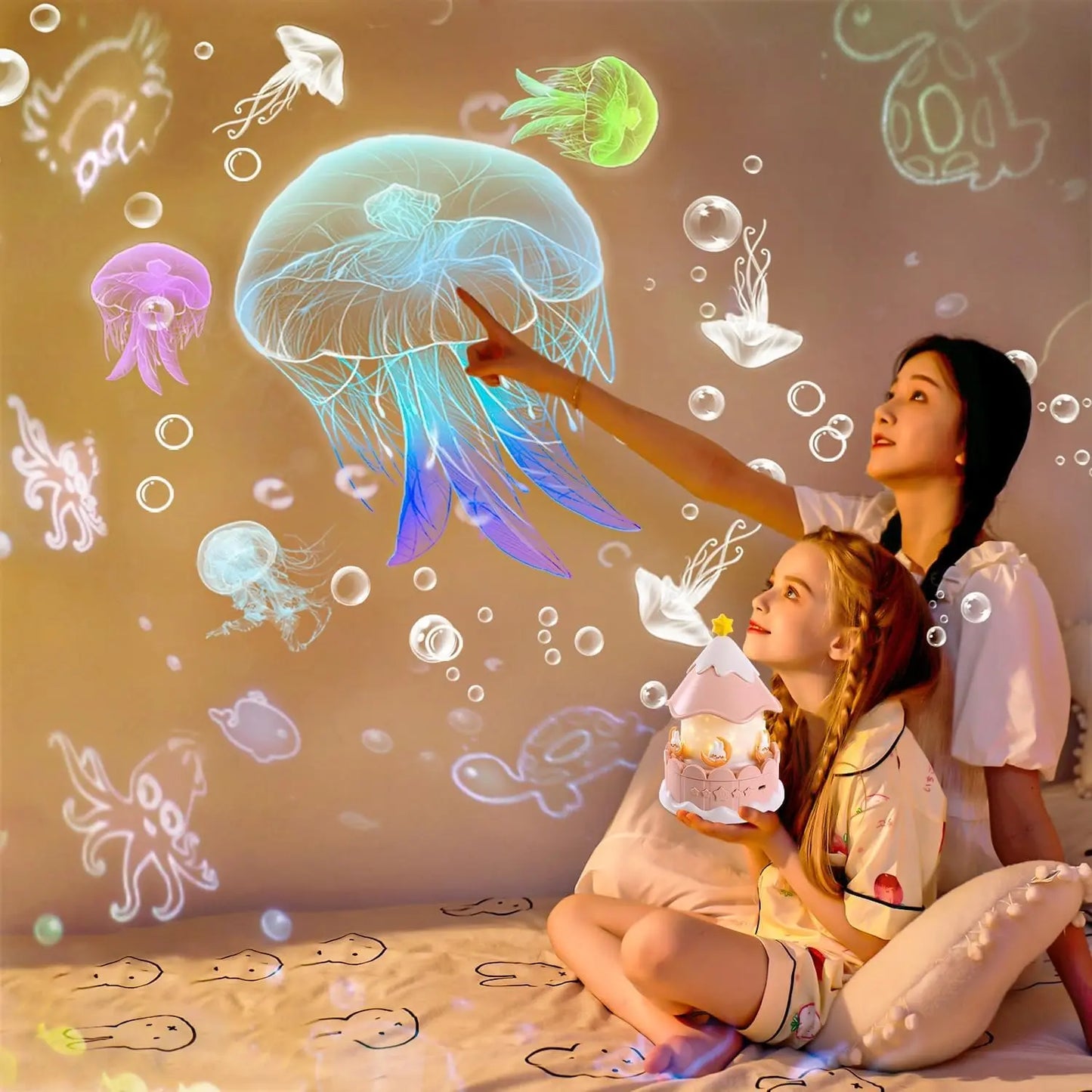 Proiettore Star Galaxy 21 in 1 proiettore cielo stellato con Timer rotante a 360 ° lampada atmosfera per bambini compleanno regali di natale Decor