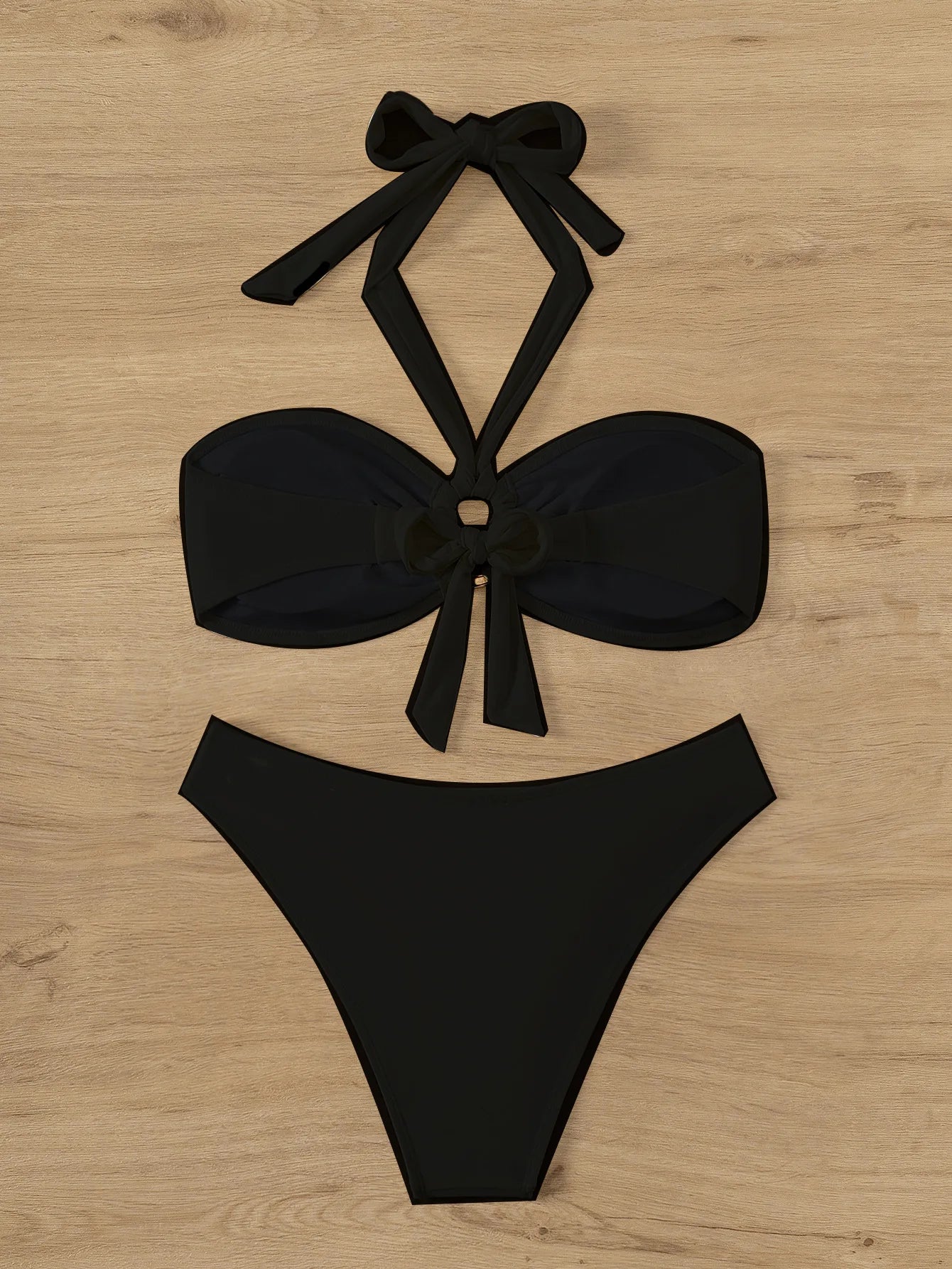 Set Bikini Bandeau Push-Up Brasiliano – Costume da Bagno Donna con Perizoma
