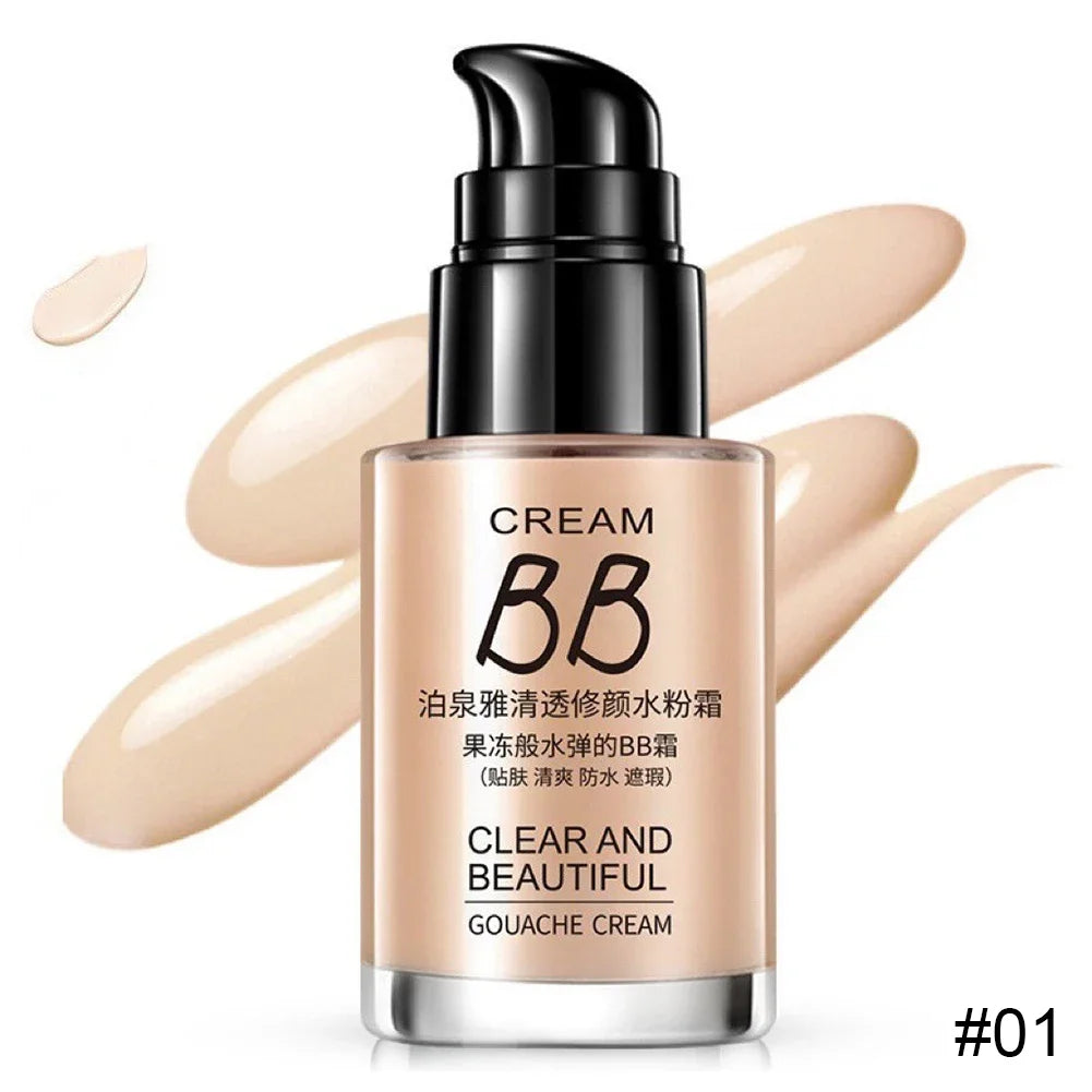 LAIKOU BB Cream Fondotinta Liquido Correttore 30ml – Idratante, SPF, Lunga Durata