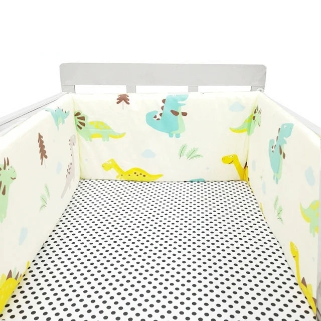 Paraurti per Lettino in Cotone 200×30cm – Doppia Faccia, Cerniera, Design Nordic